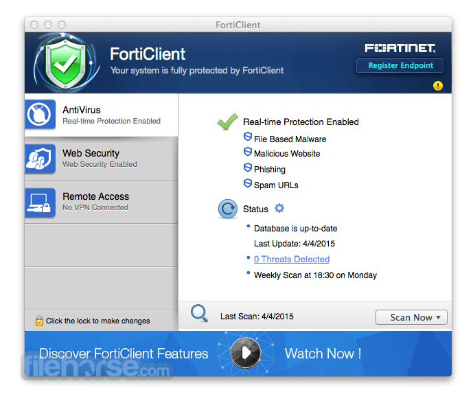 Forticlient 5.4 mac